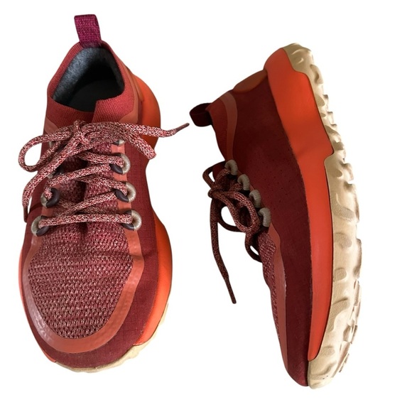 ALLBIRDS TRAIL RUNNERS SWT ORANGE RED SNEAKERS SIZE 7 - Picture 2 of 13